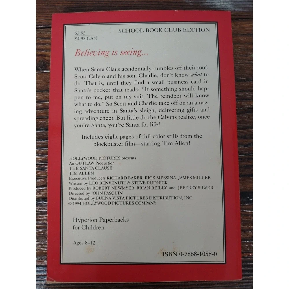 The‎ Santa Clause - paperback Skinner, Daphne Fast Shipping